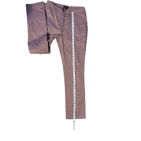ZILCH Mosaic Print Pant Rust Brown Multicoloured  Cotton Spandex, Small, NWT - Picture 11 of 15
